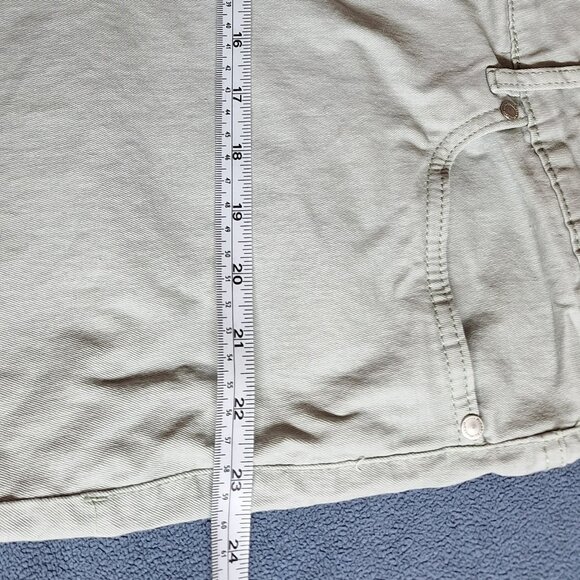 Frankie & Stella Plus Size High Rise Cropped Skinny Jeans 22W Pistachio Green - Picture 12 of 16